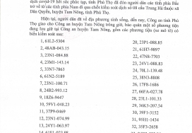 Thông báo tìm chủ nhân phương tiện đang lưu giữ tại Công an huyện Tam Nông