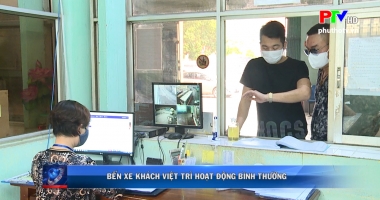 Bến xe khách Việt Trì hoạt động bình thường
