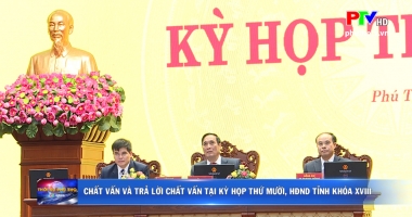Chất vấn và trả lời chất vấn tại kỳ họp thứ Mười, HĐND tỉnh khóa XVIII
