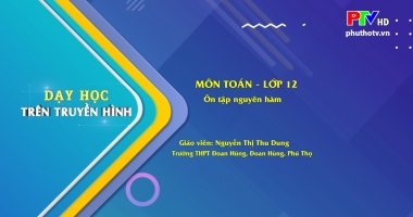 Môn Toán học - Lớp 12: Ôn tập nguyên hàm
