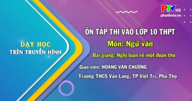 Môn Ngữ văn - Lớp 9: Nghị luận văn học - Nghị luận về một đoạn thơ