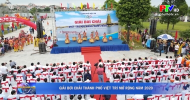 Giải bơi chải thành phố Việt Trì mở rộng năm 2020