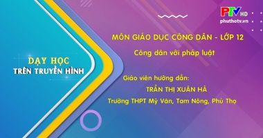 Môn giáo dục công dân lớp 12 - Công dân với pháp luật
