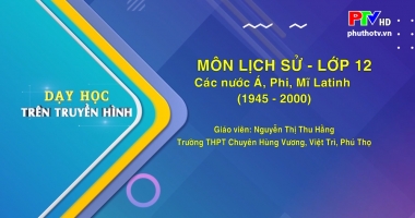 Môn lịch sử lớp 12 - Các nước Á, Phi, Mĩ Latinh