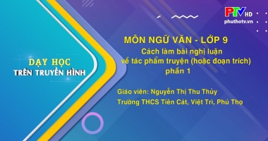 Môn Ngữ văn - lớp 9: Tìm hiểu chung bài nghị luận về tác phẩm truyện (hoặc đoạn trích) (Phần 1)