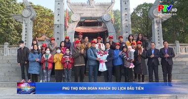Phú Thọ đón đoàn khách du lịch đầu tiên