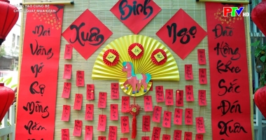 Sáng tạo cùng bé - Chiếc quạt mùa xuân