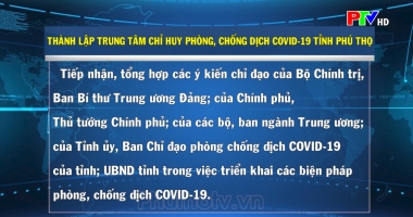 Thành lập trung tâm chỉ huy phòng, chống dịch Covid-19 tỉnh Phú Thọ