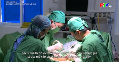Tiếng Mường - Chiến sỹ áo trắng làm theo lời Bác