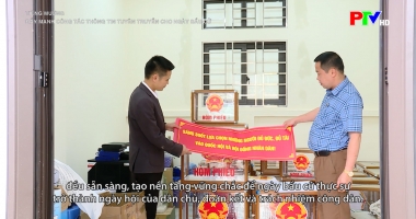 Tiếng Mường - Đẩy mạnh công tác thông tin tuyên truyền cho ngày bầu cử