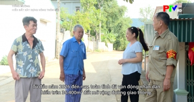 Tiếng Mường - Hiến đất xây dựng nông thôn mới