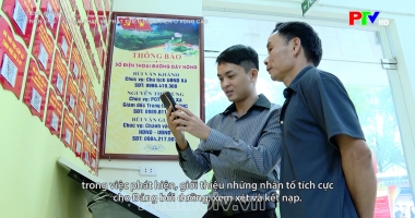 Tiếng Mường - Triển khai các giải pháp về phát triển đảng viên ở vùng cao