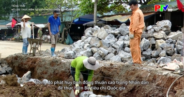 Tiếng Thái - Nỗ lực thực hiện tiêu chí nông thôn mới ở vùng khó