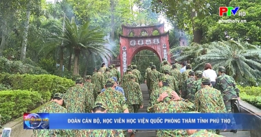 Đoàn cán bộ, học viên Học viện Quốc phòng thăm tỉnh Phú Thọ