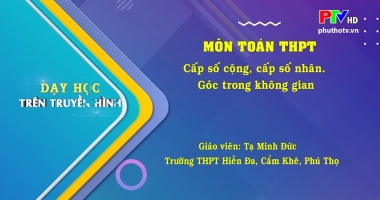 Môn Toán lớp 12 - Cấp số cộng, cấp số nhân. Góc trong không gian.