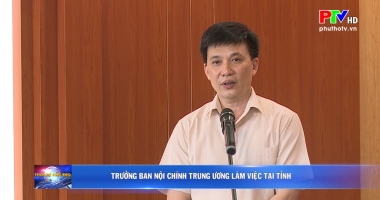 Trưởng Ban Nội chính Trung ương làm việc tại Tỉnh