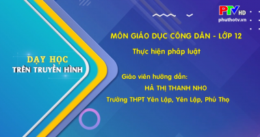 Môn Giáo dục công dân lớp 12 - Công dân với pháp luật (Phần 2)