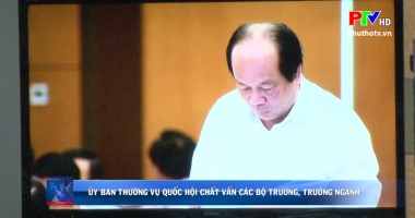 Ủy ban thường vụ chất vấn các bộ trưởng, trưởng ngành