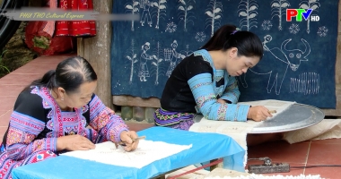 Phu Tho Culture Express - The art of beeswax batik drawing of the Hmong people in Pa Co