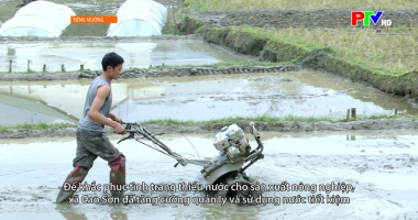 Tiếng Mường: Đảm bảo nước tưới phục vụ sản xuất vụ Đông Xuân ở vùng cao