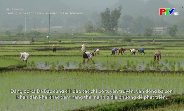 Tiếng Mường - Đảng bộ xã Đà Bắc triển khai Nghị quyết Đại hội Đảng