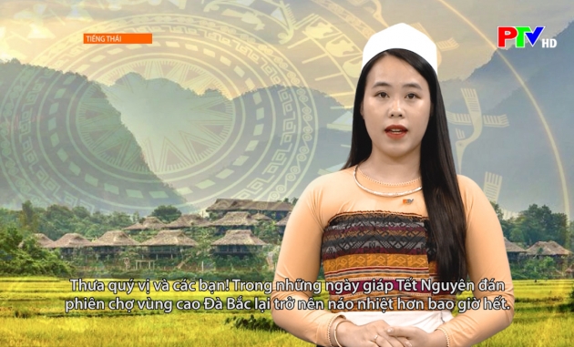 Tiếng Thái: Phiên chợ Tết vùng cao Đà Bắc đậm đà hương vị núi rừng