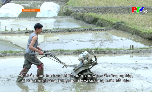 Tiếng Mường: Đảm bảo nước tưới phục vụ sản xuất vụ Đông Xuân ở vùng cao